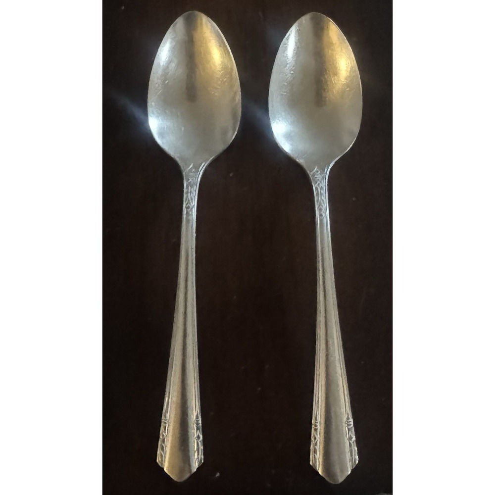 Wm. A. Rogers A1 Plus Spoon Silverplate Glossy set of 2